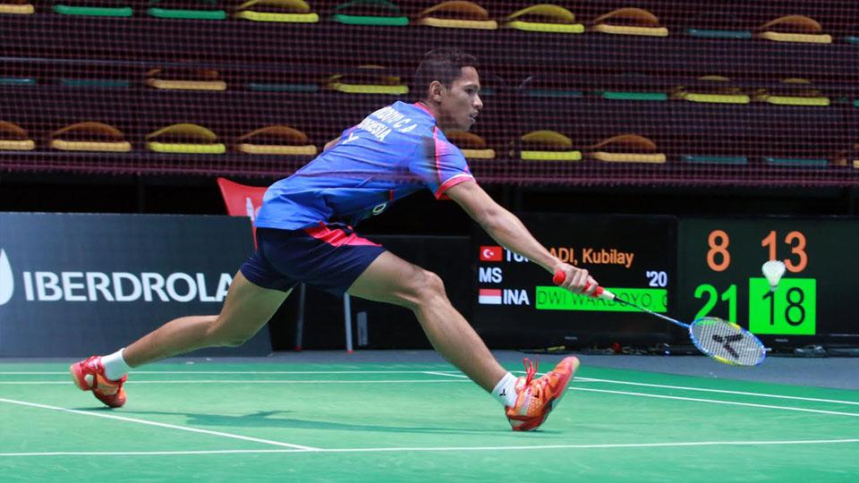 Chico Aura Dwi Wadoyo tak berdaya di Indonesian Masters 2019.